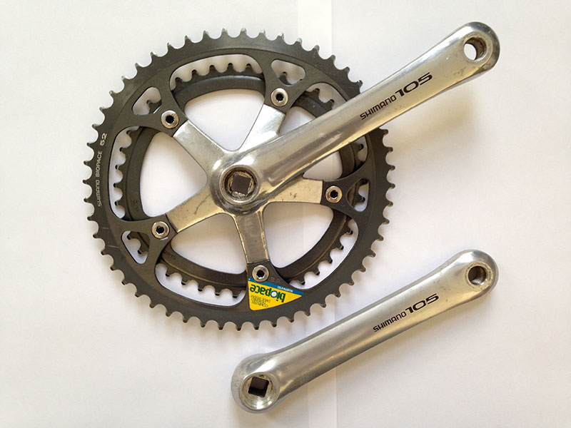 Plateaux Shimano Biopace Vintage – Route – 52/42 Dents – 130 BCD – Alu – Occasion